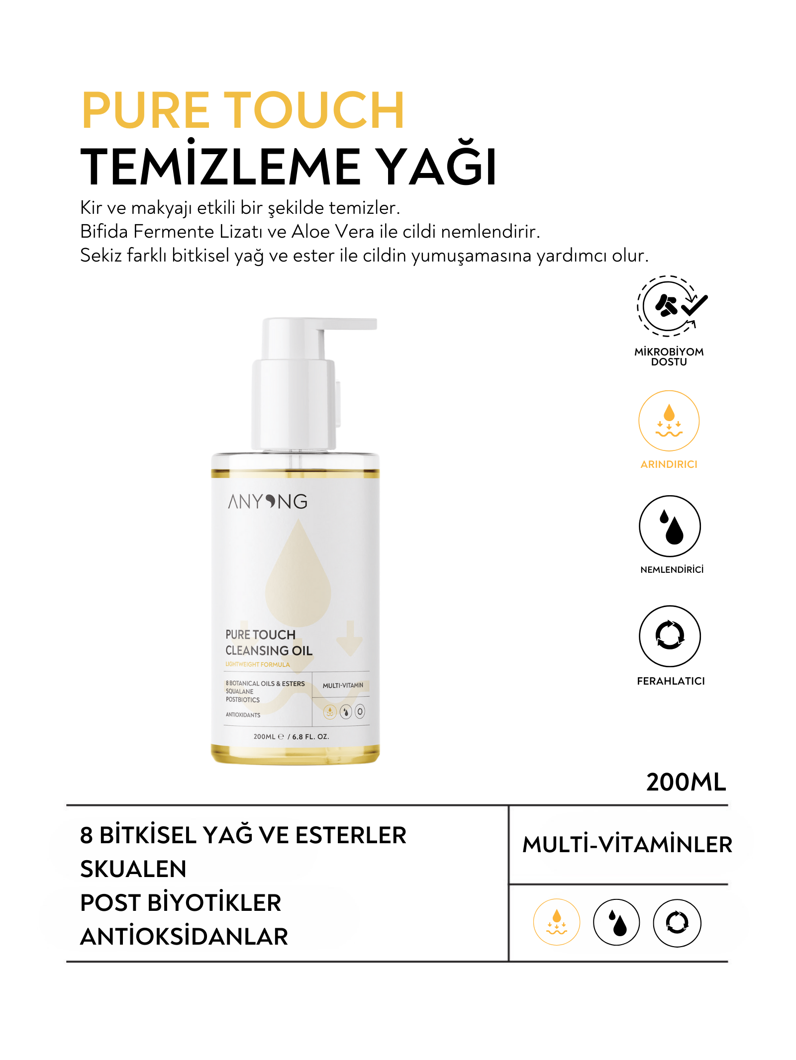 Nemlendirici Ferahlatıcı Temizleme Yağı