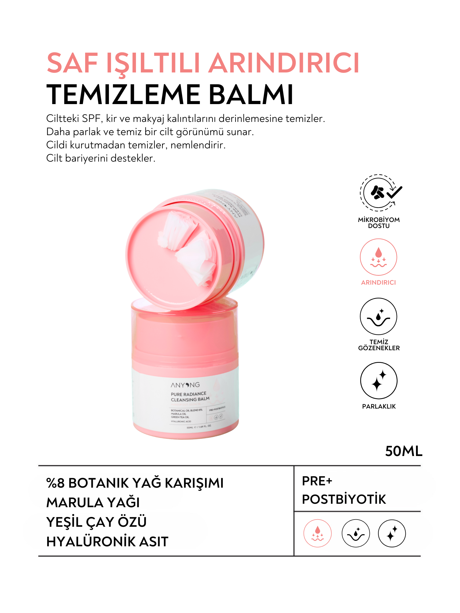 Makyaj ve Yüz Temizleme Balmı