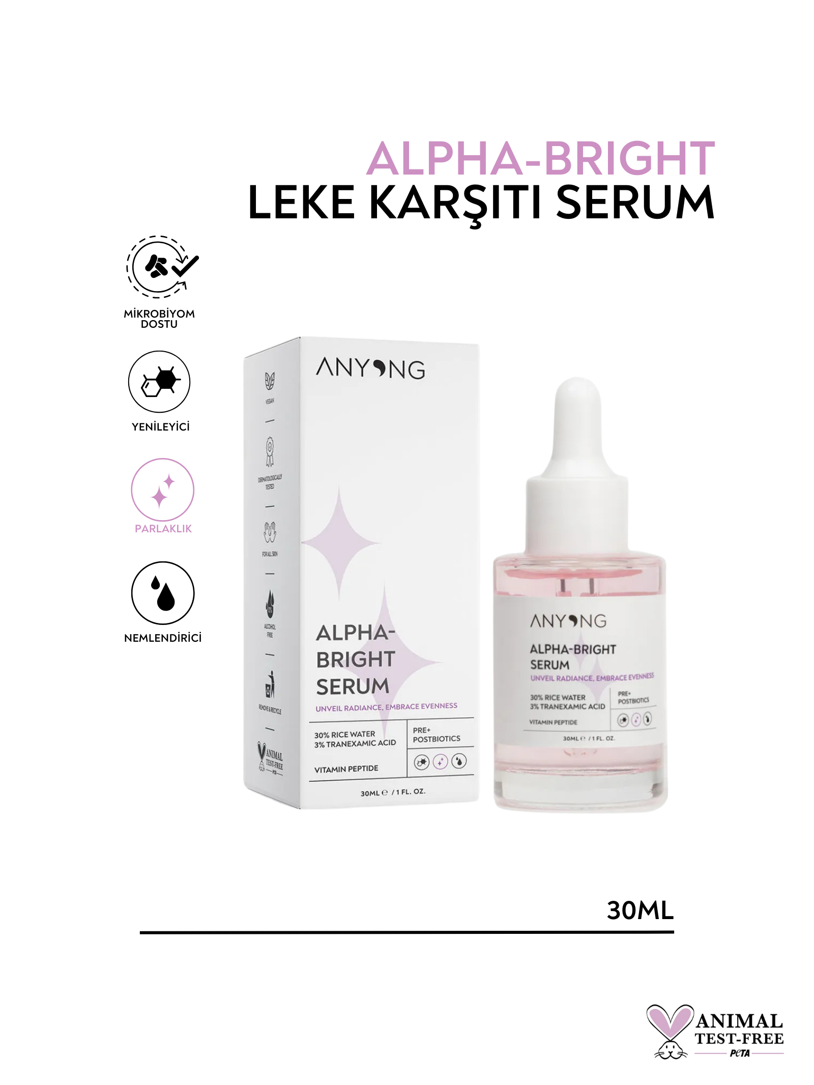 Alpha Bright Leke Karşıtı Serum | Anyong