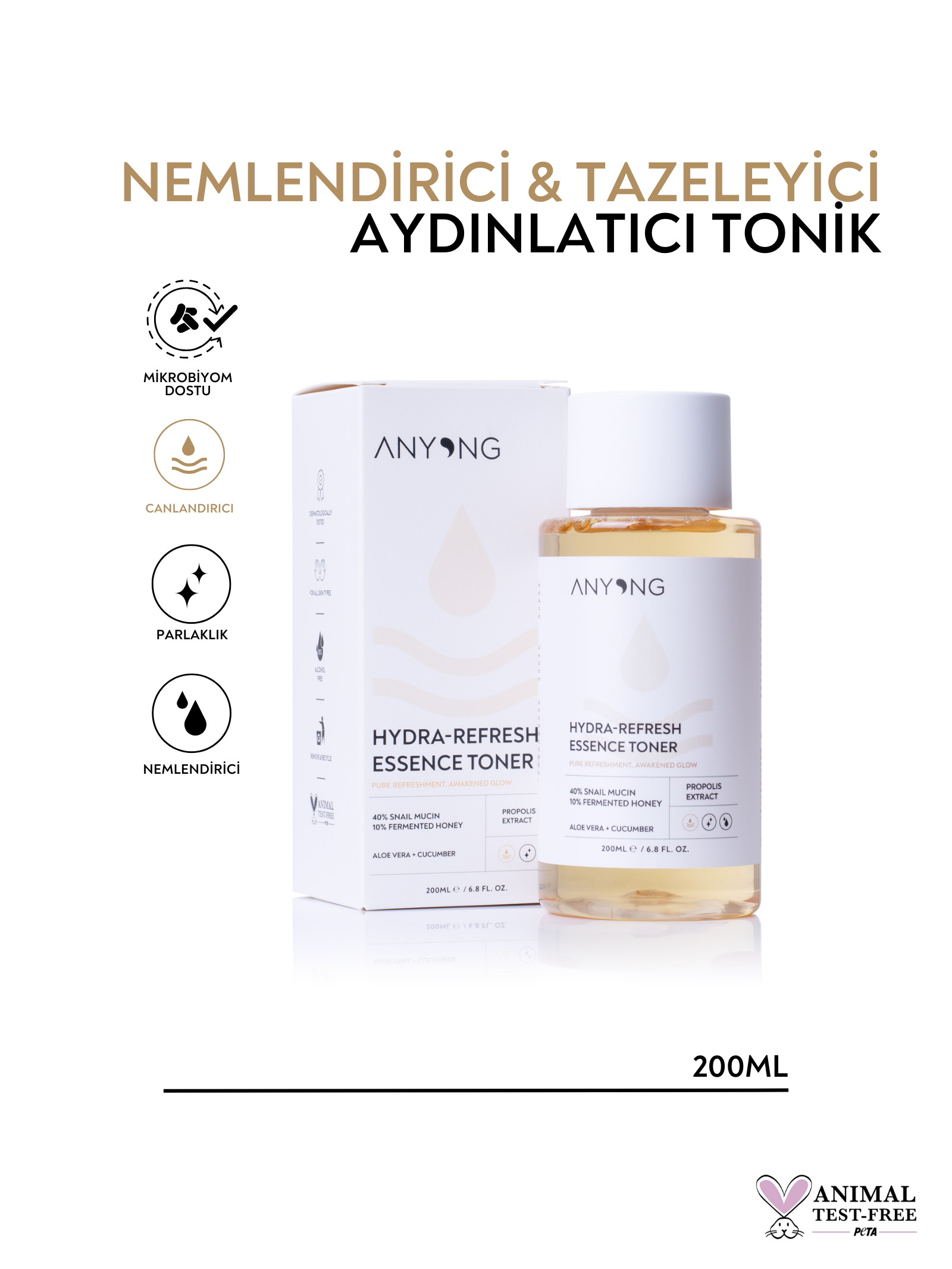 Nemlendirici &Tazeleyici Aydınlatıcı Tonik