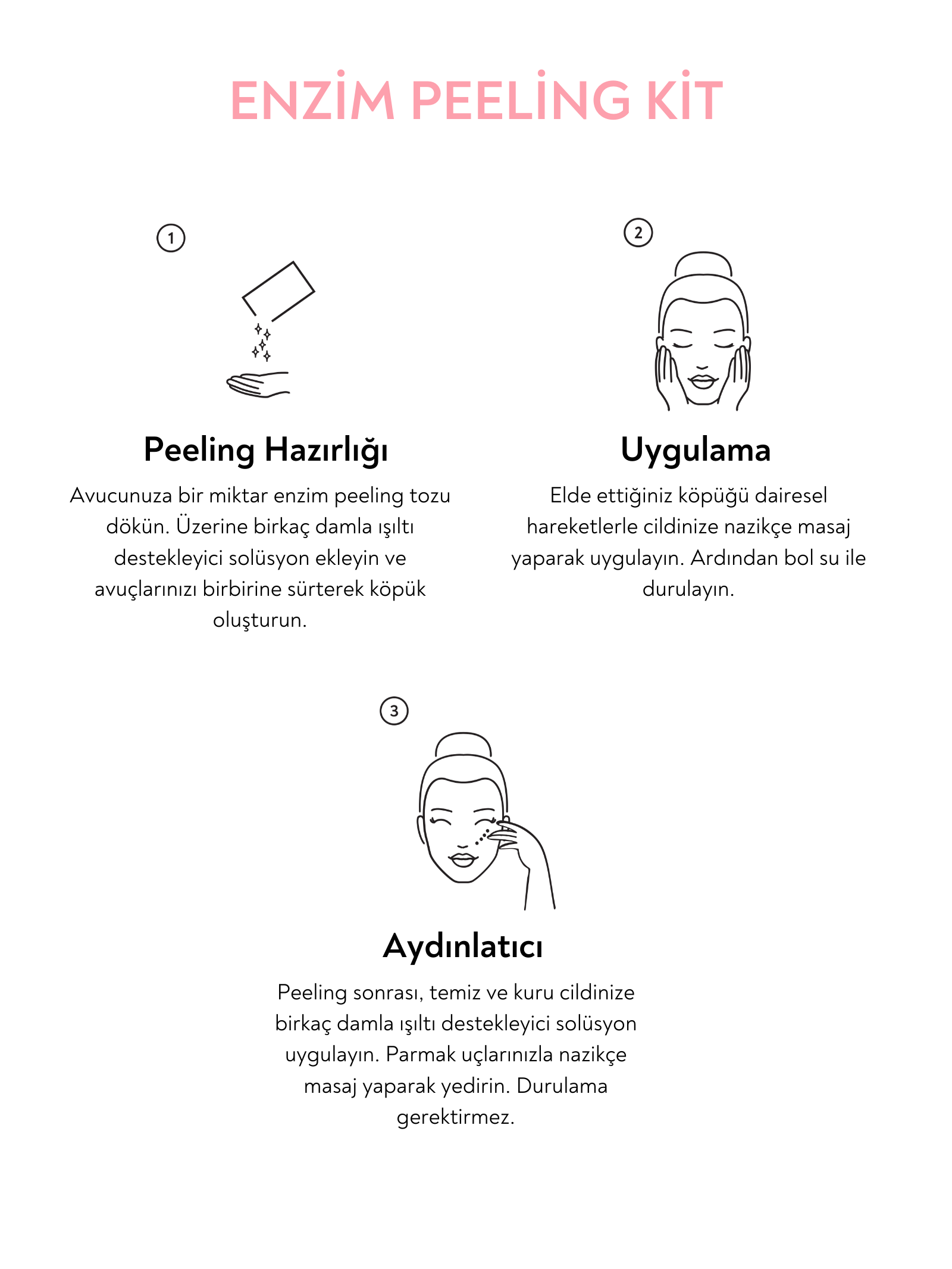 Enzim Peeling Kit (Papain Enzimi, Salisilik Asit & Pirinç Suyu)